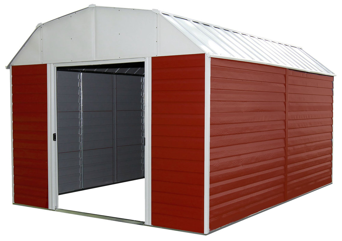 arrow barn 10 ft. w x 12 ft. d metal storage shed